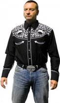Running Bear Western Shirt Geborduurd Paard maat L