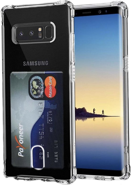 Samsung Galaxy Note 8 Card Backcover Transparant Soft TPU