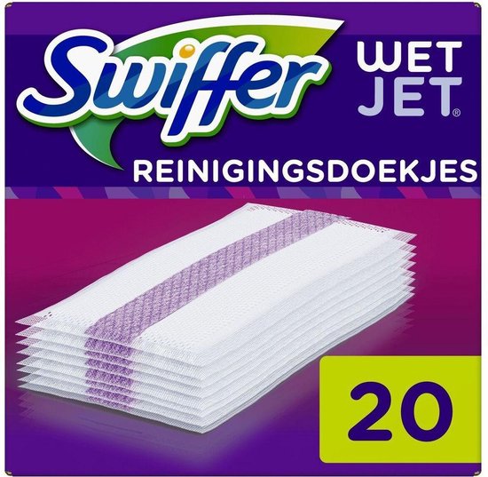 Swiffer Stof-wis Systeem Vloeren Wetjet Refill Wipes 20 Stuks - Swiffer