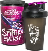 Spitfire Energy Drink voor Gamers - Bosvruchten ProPack - Gaming Energy Powder - 500gr Tub + Pro Shaker - 50 servings - Low Sugar - Vegan