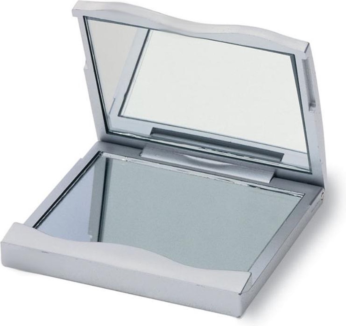 Kleine Zakspiegel  -Vergrotend & Normaal - Bagage spiegel / Reisspiegel - 1 Stuk - 6,5x6 CM - Make-up Spiegeltje - Merkloos