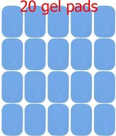 Gel pads buikspiertrainer- Gel pads EMS - 20 stuks - elektrisch buikspierapparaat plakkende pads