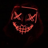 LED halloween masker met verlichting - rood