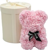 Bloomingbears Rose Bear - Roze mini Rosebear met luxe witte geschenkdoos - Rose bear - Rosebear - Rozen beer - Rozenbeer - Roosbeer - Teddybear rozen - Roos - Moederdag - Limited E