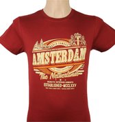 T-Shirt - Casual T-Shirt - Fun T-Shirt - Fun Tekst - Lifestyle T-Shirt - World Famous - Amsterdam - The Proud Capitol of the Netherlands - Heldhaftig - Vastberaden - Barmhartig - E