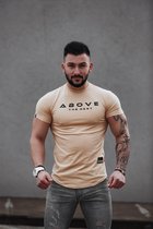 Sportshirt / t-shirt / shirt / tshirt heren / Above The Rest / Beige / maat L