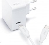 Azuri 18W USB-C snellader - met USB-C kabel - Wit