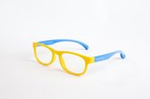 Blue Blocker | blauw filter bril voor kids geel + hoesje | kinderen | unisex | blue light blocking glasses | computer bril | gezonde ogen