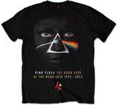Pink Floyd Heren Tshirt -XXL- Dark Side Of The Moon Zwart