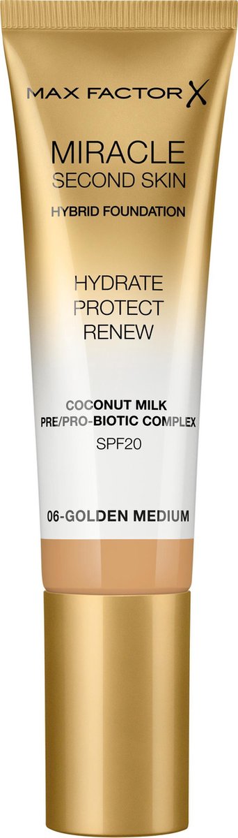 Max Factor Miracle Second Skin Foundation - 06 Golden Medium