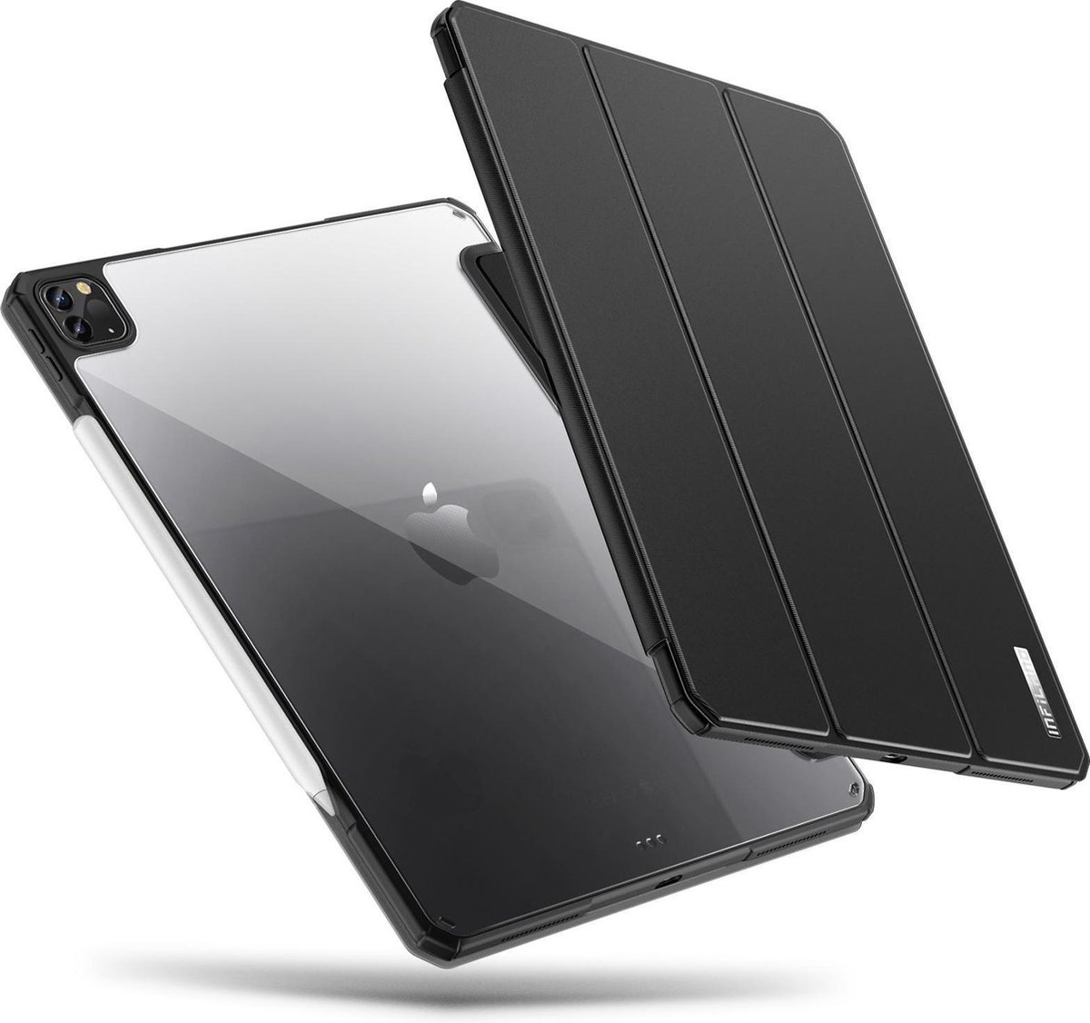 iPad Pro 2020 / 2021 / 2022 Hoes (11 inch) Transparant Zwart Tri