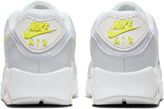 Nike Air Max 90 Sneakers - Maat 40.5 - Vrouwen - wit/grijs/geel | bol.com