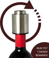 Wijn vacuumpomp - Wijnstopper - Premium wijn accessoires - Vacuvin - Wijn vacuüm - RVS