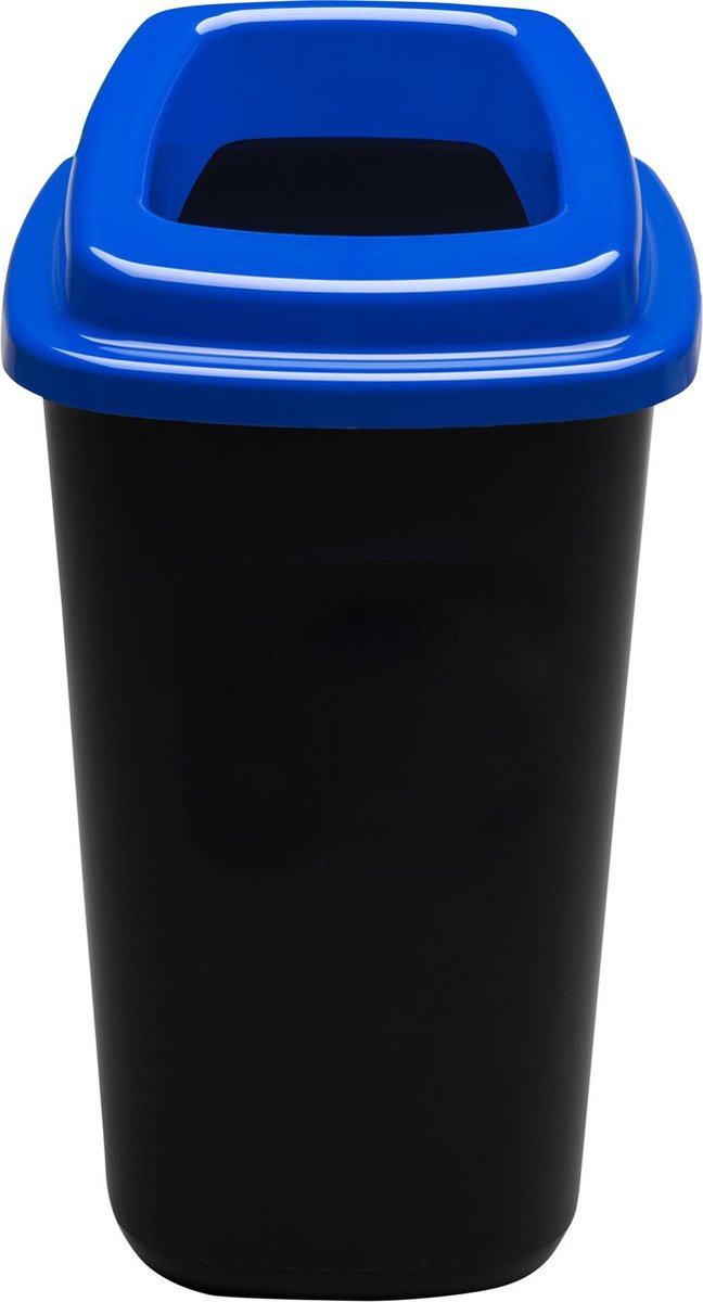 Plafor Prullenbak voor afvalscheiding 45L Blauw met 5 gratis stickers recycle...
