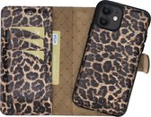 Bouletta Uitneembare leder WalletCase iPhone 11 hoesje Smooth Leopard