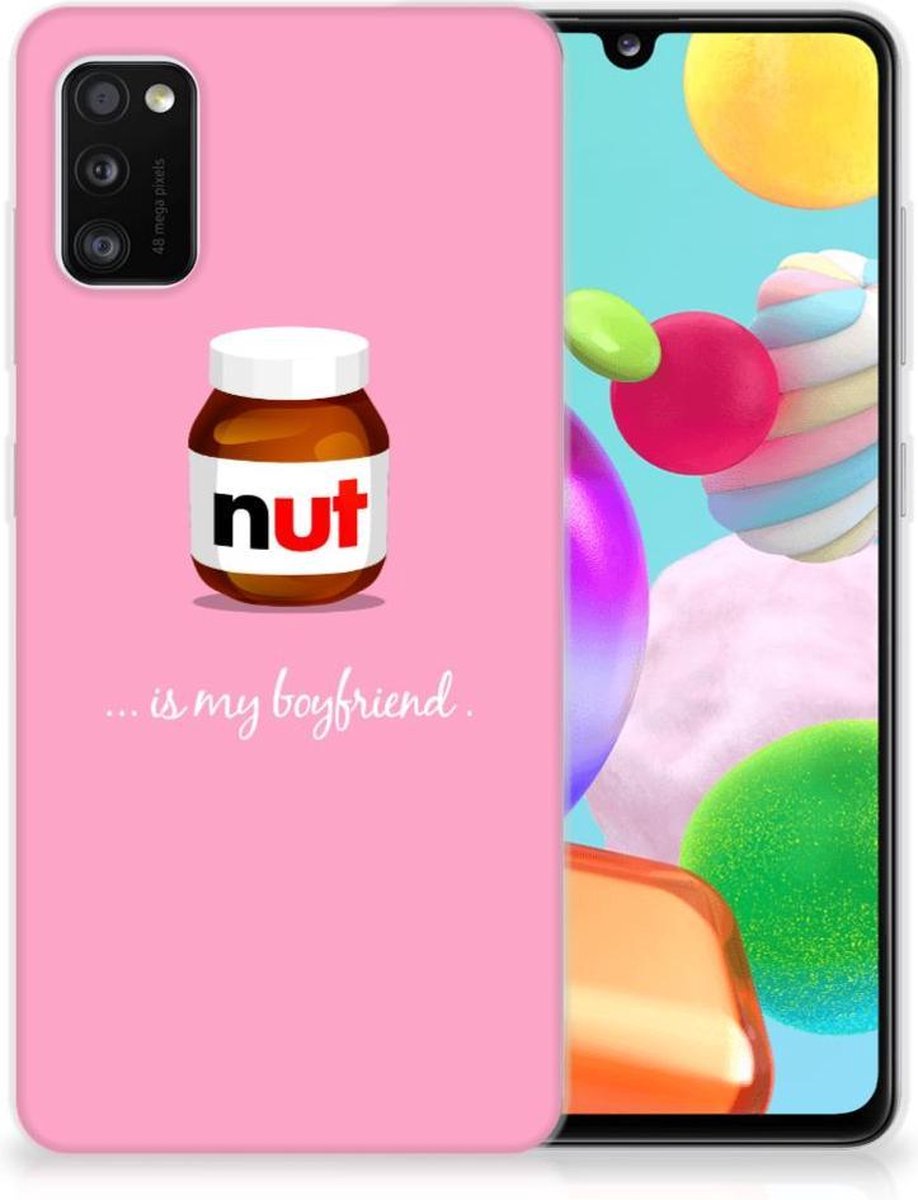 Back Cover voor Samsung Galaxy A41 Siliconen Case Nut Boyfriend