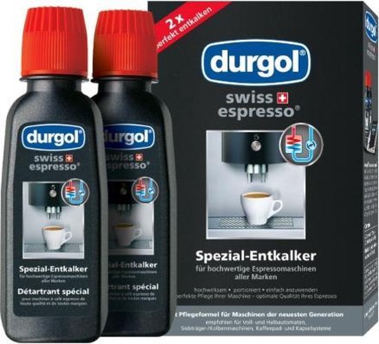 Durgol ontkalkingsmiddel 2x125ml ontkalker voor espresso en koffie  machines... | bol