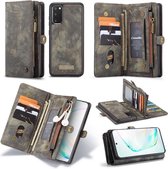 CASEME - Samsung Galaxy S20 Vintage Wallet Case - Zwart