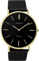 OOZOO Vintage C9893 Goudkleurig Zwart Horloge