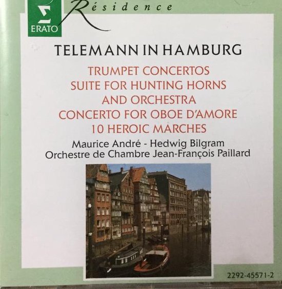 Telemann in Hamburg Trumpet Concertos Maurice André, Maurice Andre CD (album)
