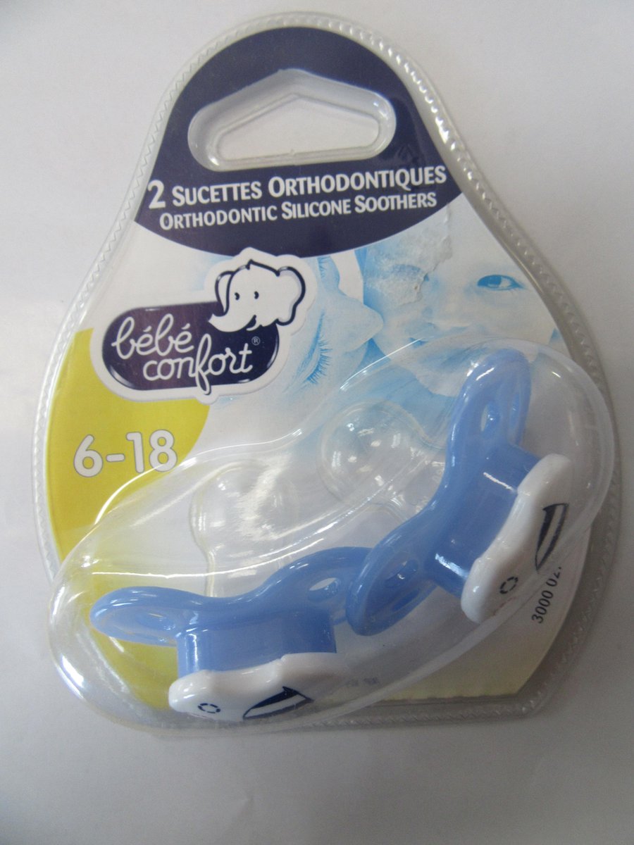 Goedkoopste fopspeenset 2stuks silecone 6-18m bebe confort