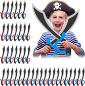 Relaxdays 40 x piraten zwaard foam - piratenzwaarden - kinderzwaard - zwaard speelgoed
