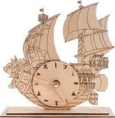 Bouwpakket Klok Zeilschip- hout
