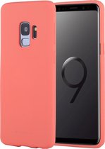 GOOSPERY SOFT FEELING voor Galaxy S9 TPU Valbestendige zachte beschermende achterkant (magenta)