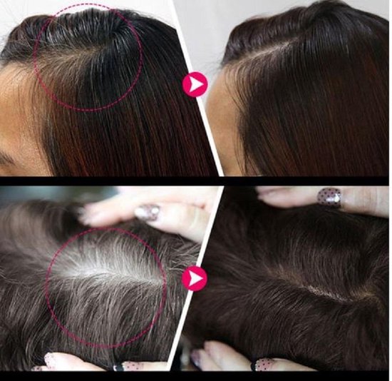 prototype Mail krom Haarstift- donkerbruin- Hair color stick- grijsharen dekking- stift om  haren te... | bol.com