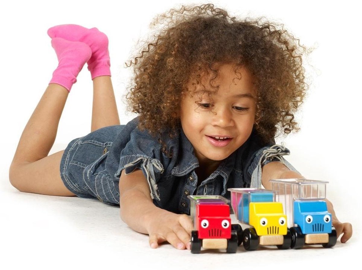 SmartGames Trucky 3 - Logisch Denkspel & Speelgoedauto's - 48 Educatieve puzzelopdrachten - Solospel voor Kleuters - Vanaf 3 Jaar — cadeau in Spellen & Speelgoed - foto 2