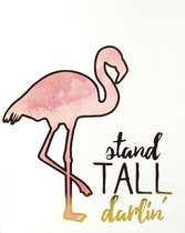 Roommates Schilderij Stand Tall Darlin 25,4 Cm Wit/roze