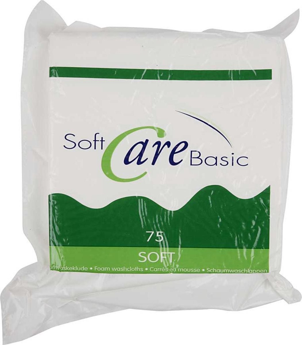 Creotime Wegwerpdoeken 19 X 19 Cm Groen/wit 75 Stuks
