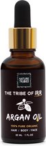 Nature Tribes - Arganolie - 100% Puur - 100% Biologisch - Argan Olie voor Haar, Huid en Gezicht - Koudgeperst - 30ML - Gezichtsverzorging - Argan Oil