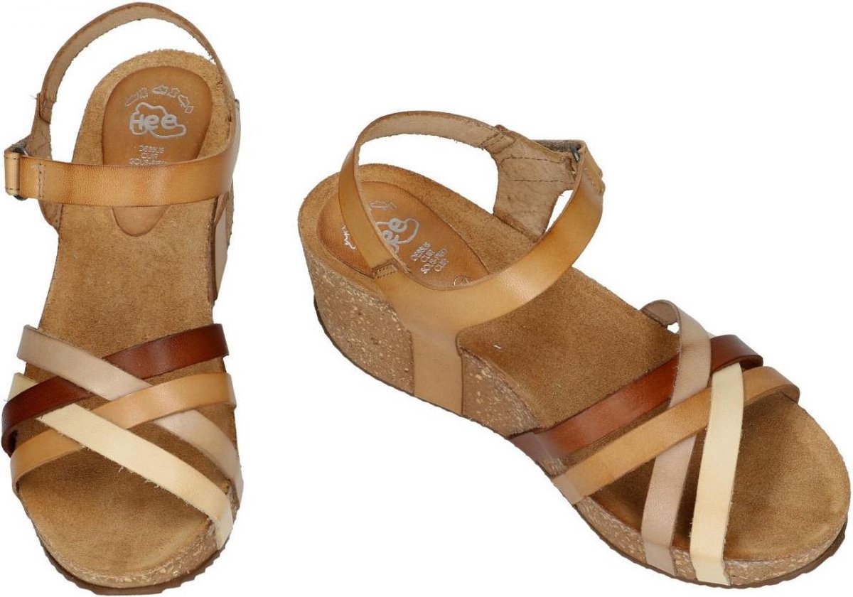 Hee -Ladies - beige - sandales - taille 37 | bol.com