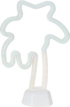 Pro Garden Decoratielamp Neon Palmboom 27 Cm Pvc Groen/geel