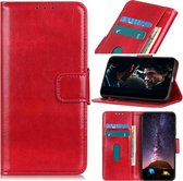 Huawei P40 hoesje - Wallet bookcase - Rood - GSM Hoesje - Telefoonhoesje Geschikt Voor: Huawei P40