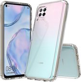 Voor Huawei P40 lite / nova 6 SE Krasbestendig TPU + acryl beschermhoes (transparant)