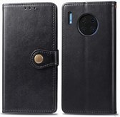 Voor HUAWEI Mate 30 Pro Hat-Prince Litchi Texture horizontale flip lederen tas met kaartsleuven (zwart)