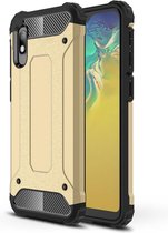 Magic Armor TPU + PC Combinatie Case voor Galaxy A10e (Goud)