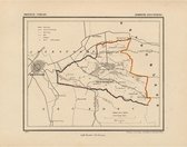 Historische kaart, plattegrond van gemeente Stoutenburg in Utrecht uit 1867 door Kuyper van Kaartcadeau.com