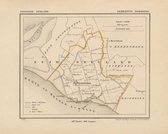 Historische kaart, plattegrond van gemeente Borssele in Zeeland uit 1867 door Kuyper van Kaartcadeau.com