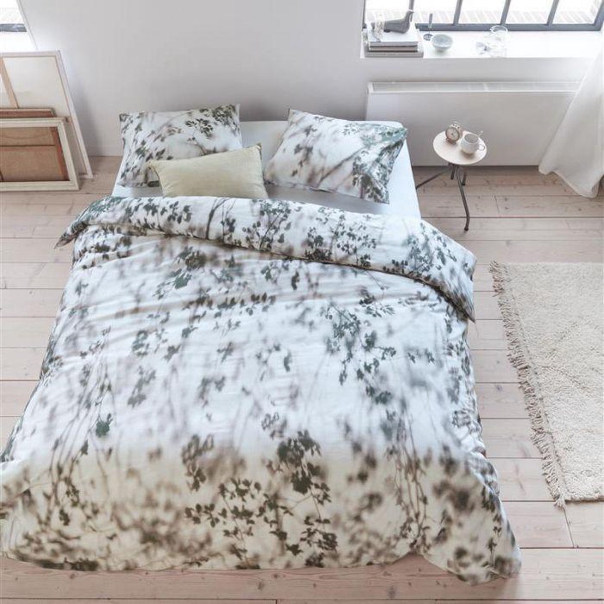 AHWM Shadowy Dekbedovertrek - Eenpersoons - 140x200/220 cm - Light Grey