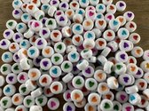 200 stuks Acryl kralen Hart Mix (6mm) - Letterkralen