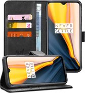 OnePlus 7 Hoesje - Portemonnee Hoesje Book Case - iCall - Zwart