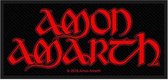 Amon Amarth Patch Logo Zwart/Rood