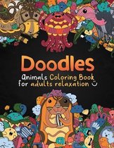 Doodles - Animals coloring book for adults relaxation