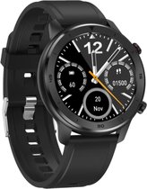 DrPhone Model Y - Smartwatch met Sportmodus - Stappenteller - Hartslagmeter - SMS Lezen - Waterdichte Horloge - Sporthorloge - Zwart