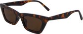 Az-eyewear Zonnebril Dames Rechthoekig Cat.3 Bruin/bruin (6610-b)