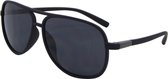 Az-eyewear Zonnebril Piloot Cat. 3 Matzwart/grijs (8175-a)