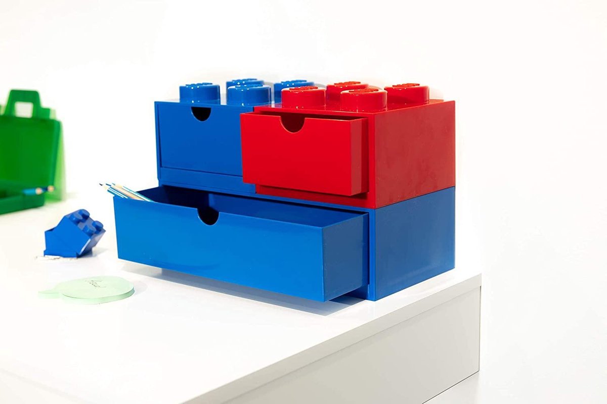 Room Copenhagen LEGO Brick Drawer 4 Rood opbergdoos thumbnail 3